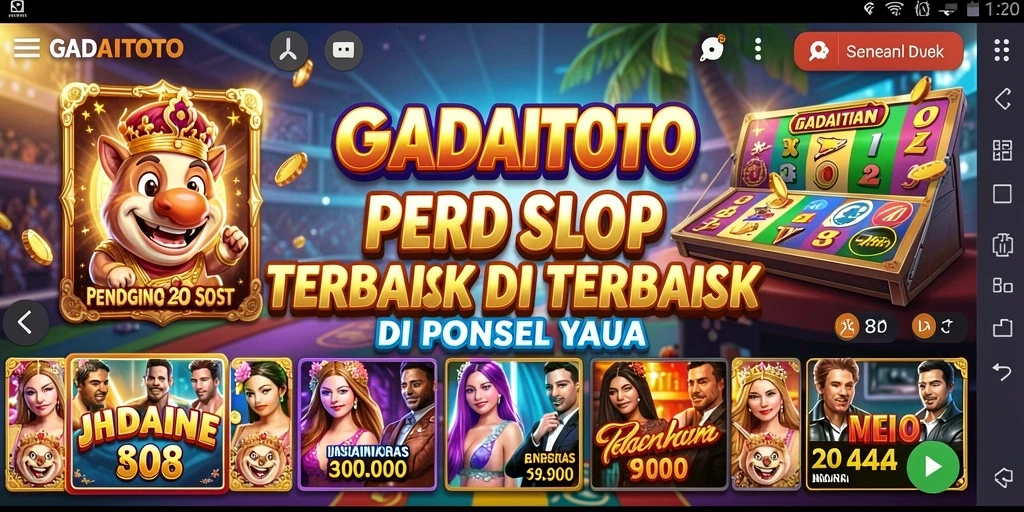 Tampilan gameplay GADAITOTO yang seru dan mengasyikkan.