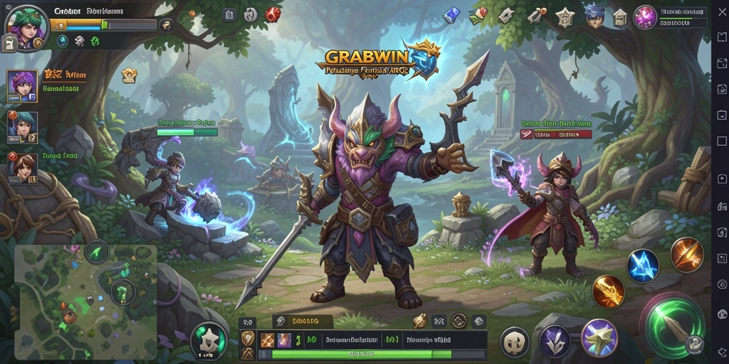 Tampilan gameplay menarik di dunia fantasi ARPG.