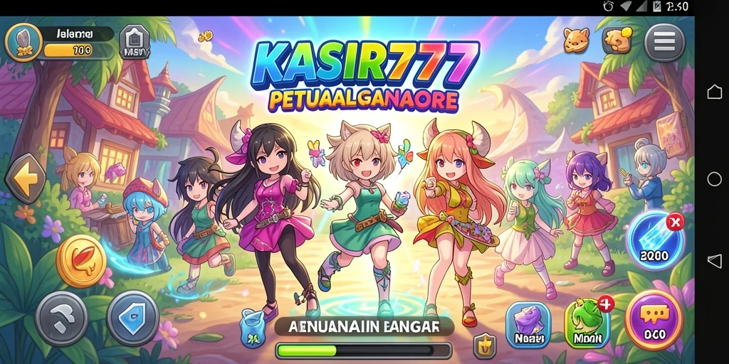 Screenshot gameplay KASIR777 yang menampilkan petualangan Anime yang seru.