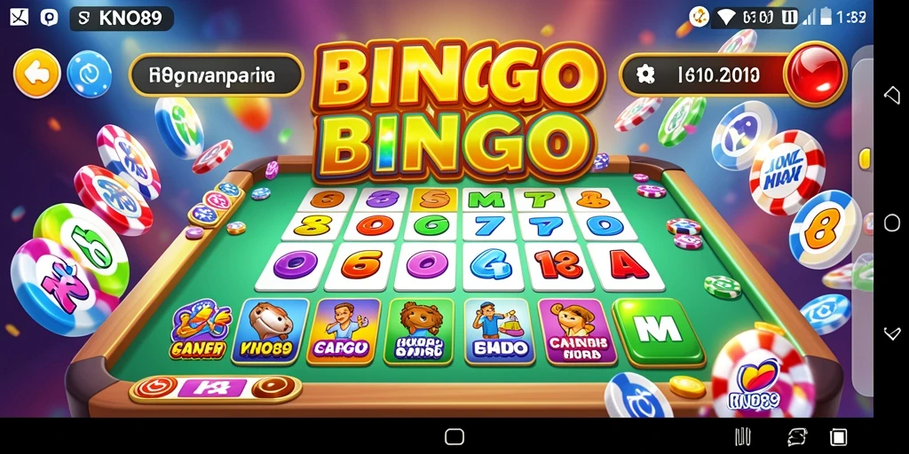 Tampilan gameplay Bingo yang menarik dan interaktif.