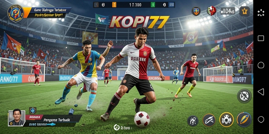 Tampilan gameplay KOPI77 yang menampilkan aksi seru olahraga.