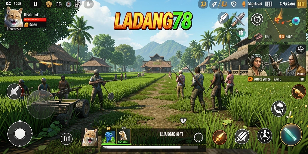 Tampilan antarmuka aplikasi LADANG78 yang fungsional dan menarik.