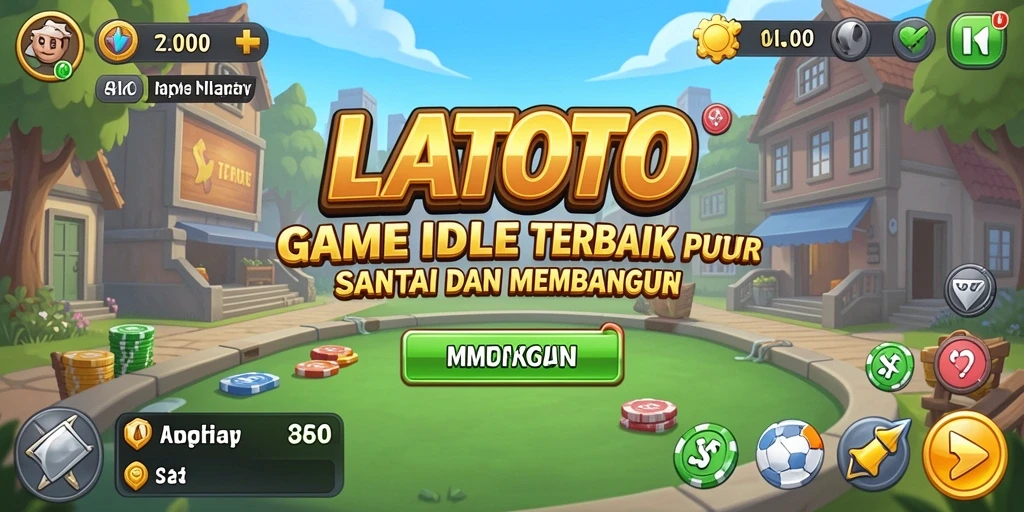 Screenshot LATOTO menunjukkan gameplay santai dan kemajuan otomatis yang memuaskan.