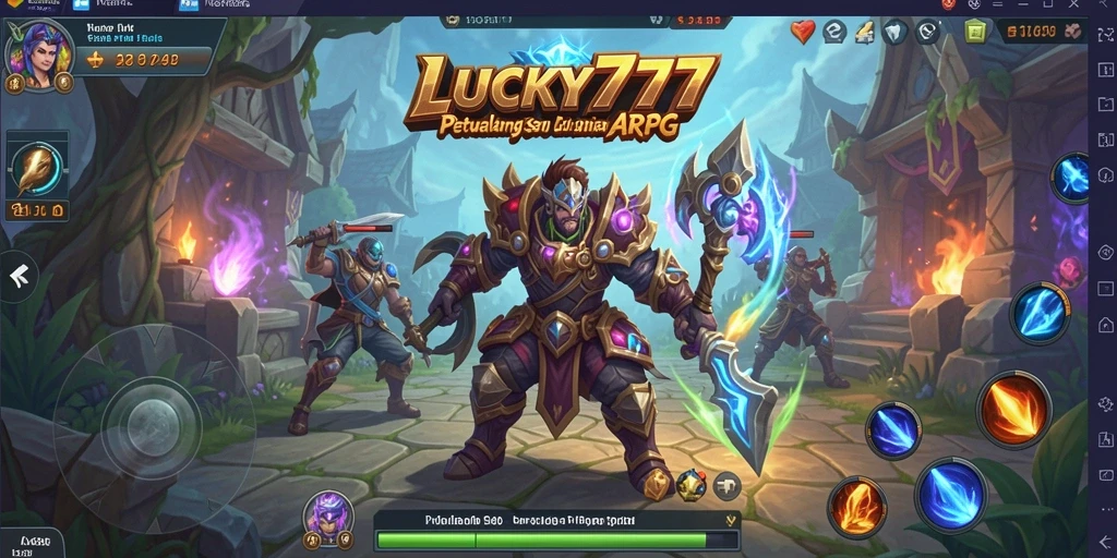 Tampilan gameplay seru dalam game ARPG LUCKY777.