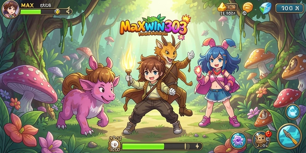 Tampilan gameplay yang memukau dari MAXWIN303 dalam dunia anime.