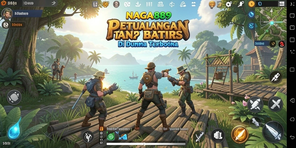 Tampilan gameplay <strong>NAGA889</strong> yang menakjubkan di dunia terbuka.
