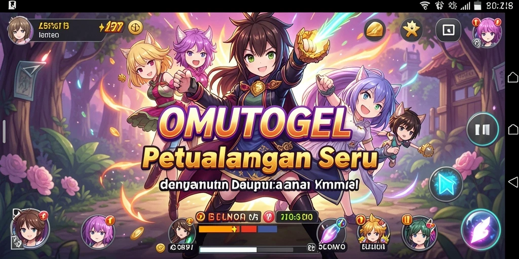 Tampilan gameplay seru dan penuh warna di dunia Anime.