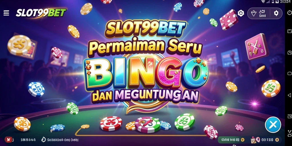 Tangkapan layar permainan SLOT99BET yang menampilkan aksi Bingo yang seru.