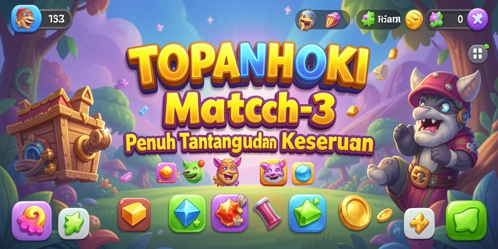 Tampilan gameplay yang seru dan menantang di TOPANHOKI.