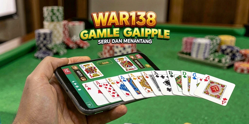 Tampilan gameplay Gaple yang menarik di WAR138 dengan suasana kompetitif.