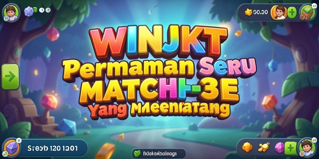 Tangkapan layar gameplay <strong>WINJKT</strong> yang menunjukkan kombinasi warna-warni blok.