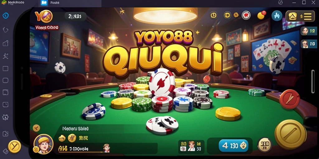 Screenshot utama YOYO88 menampilkan gameplay QiuQiu yang menarik.