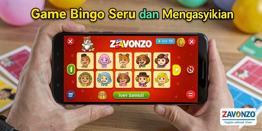 Tampilan screenshot gameplay ZAVONZO yang menampilkan keseruan bermain Bingo.